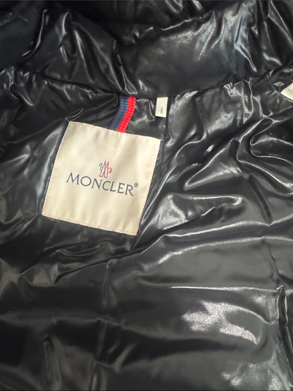 Moncler Black Kids Puffer Coat with Hood - Picture 4 of 5